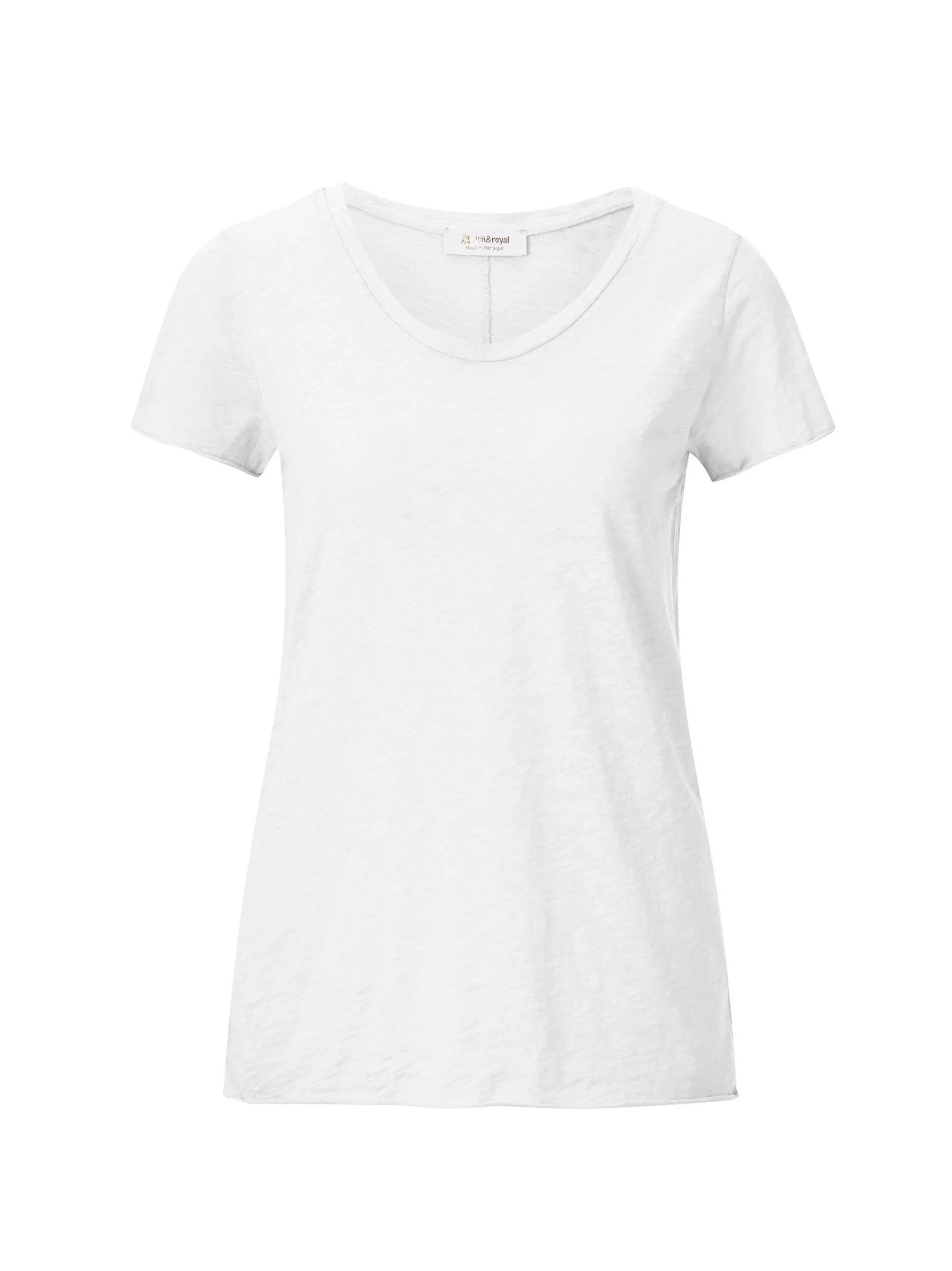 Rich & Royal Damen T-Shirt in weiß - Ärmel: extra kurz