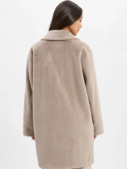 Rofa Damen Kunstfelljacke in taupe