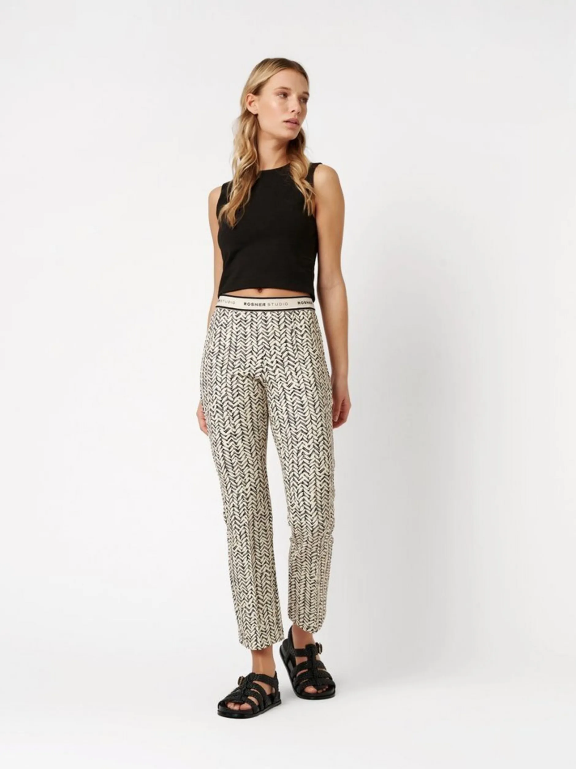 Rosner Damen Hose - Alisa Slim in beige - Länge: mittel