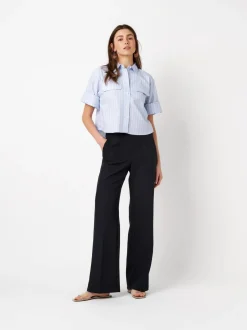 Rosner Damen Hose - Audrey Wide in blau - Länge: lang