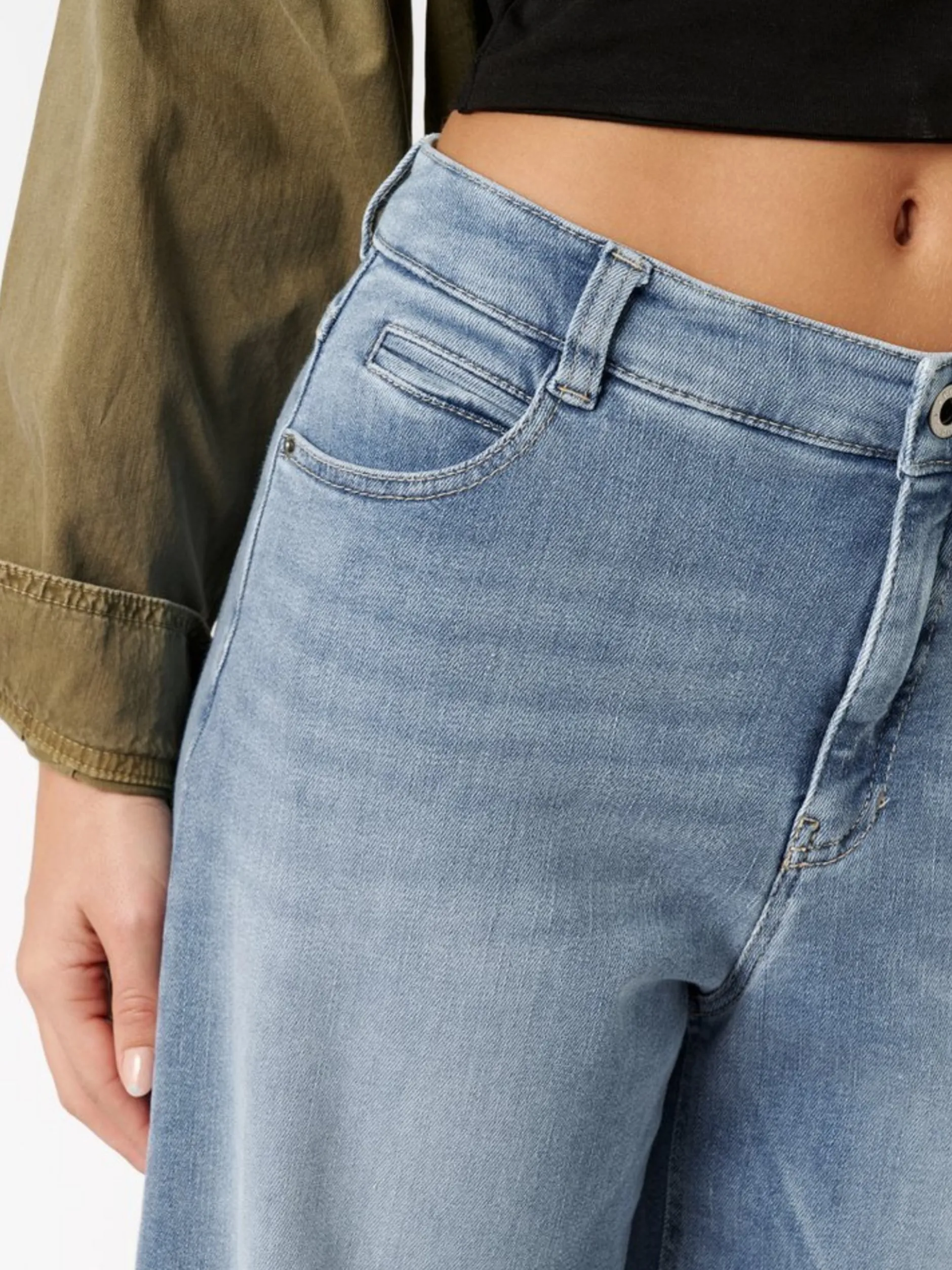 Rosner Damen Jeans - Mara Barrel in medium stone denim