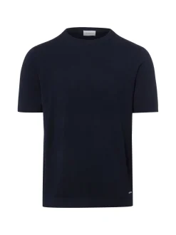 Roy Robson Herren Kurzarm-Feinstrickpullover in marine