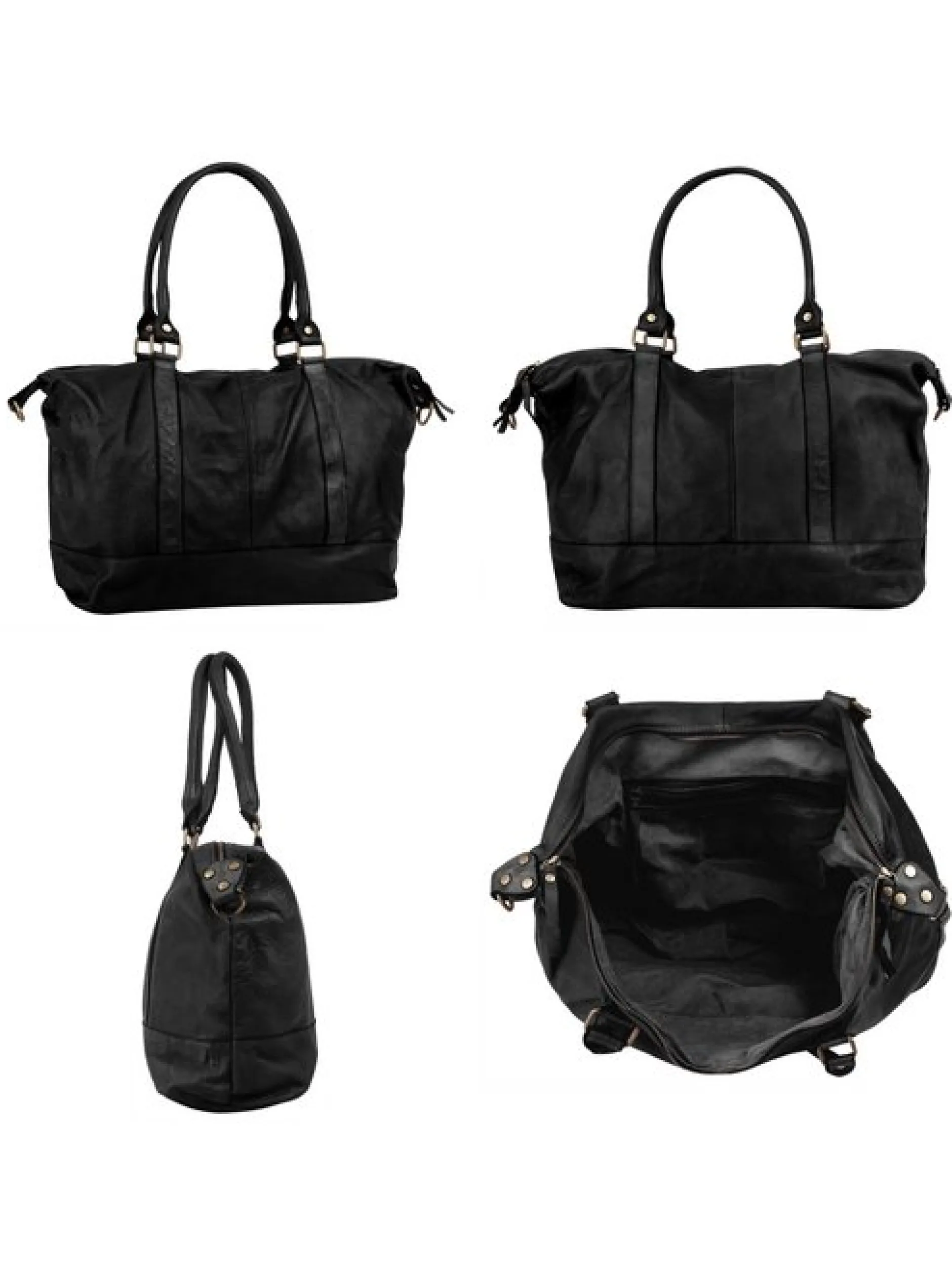 Samantha Look Damen Reisetasche in schwarz