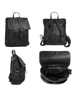 Samantha Look Damen Rucksack in schwarz