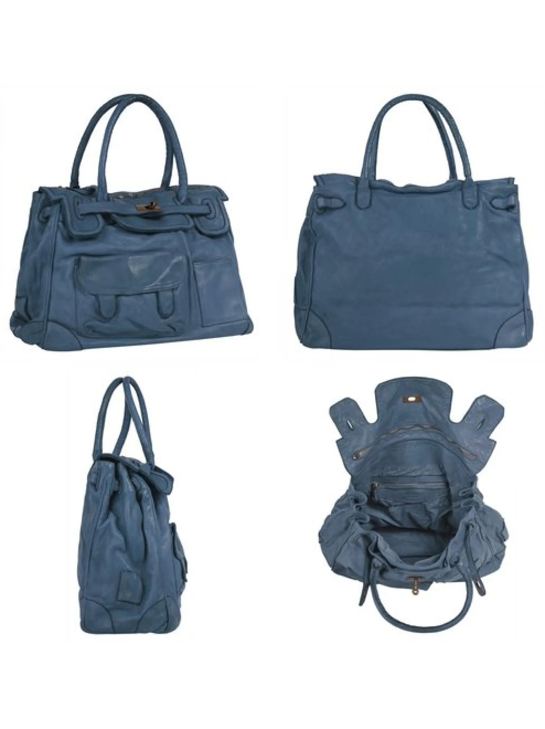 Samantha Look Damen Shopper in blau