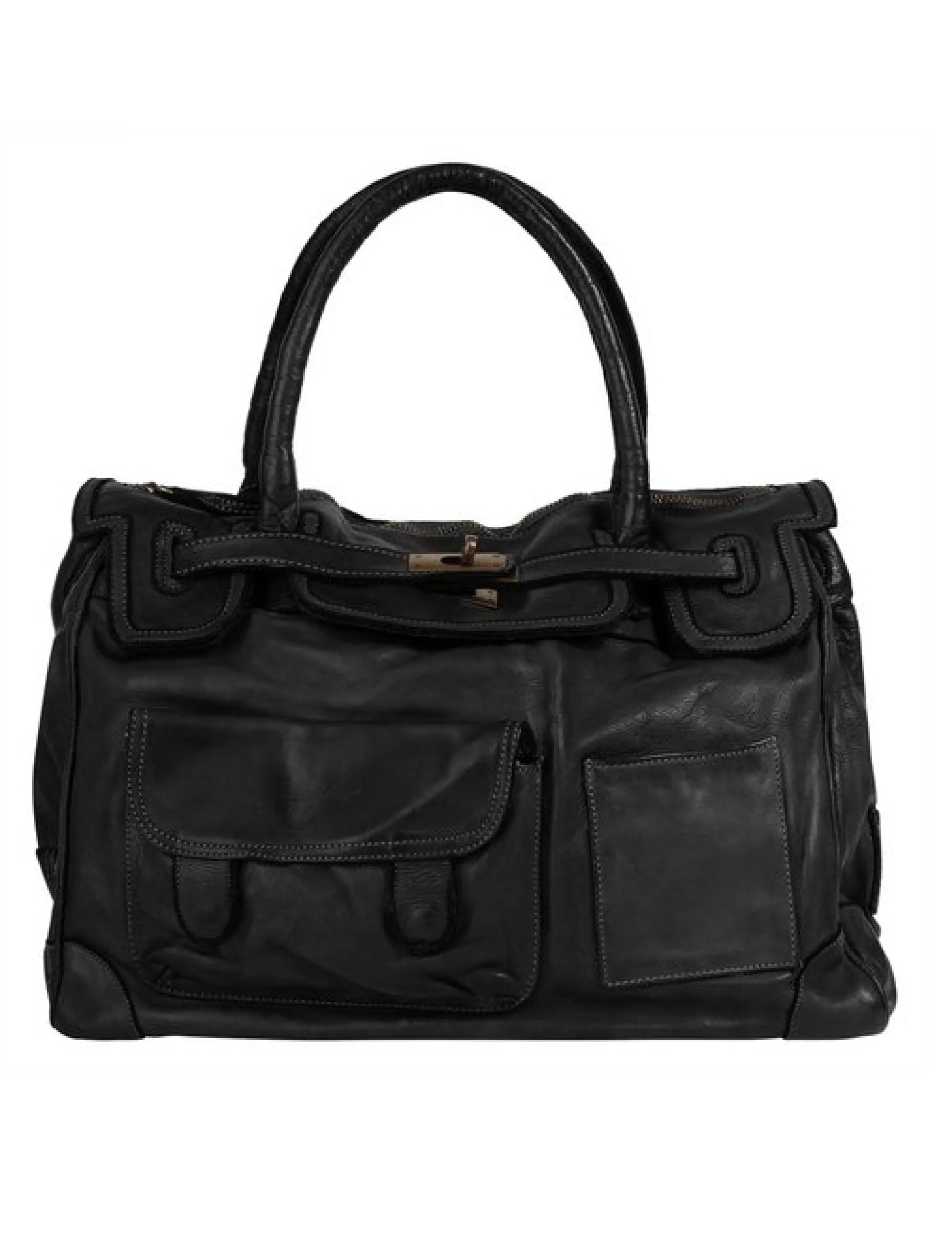 Samantha Look Damen Shopper in schwarz
