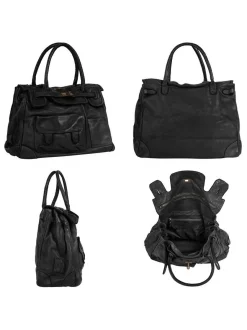 Samantha Look Damen Shopper in schwarz