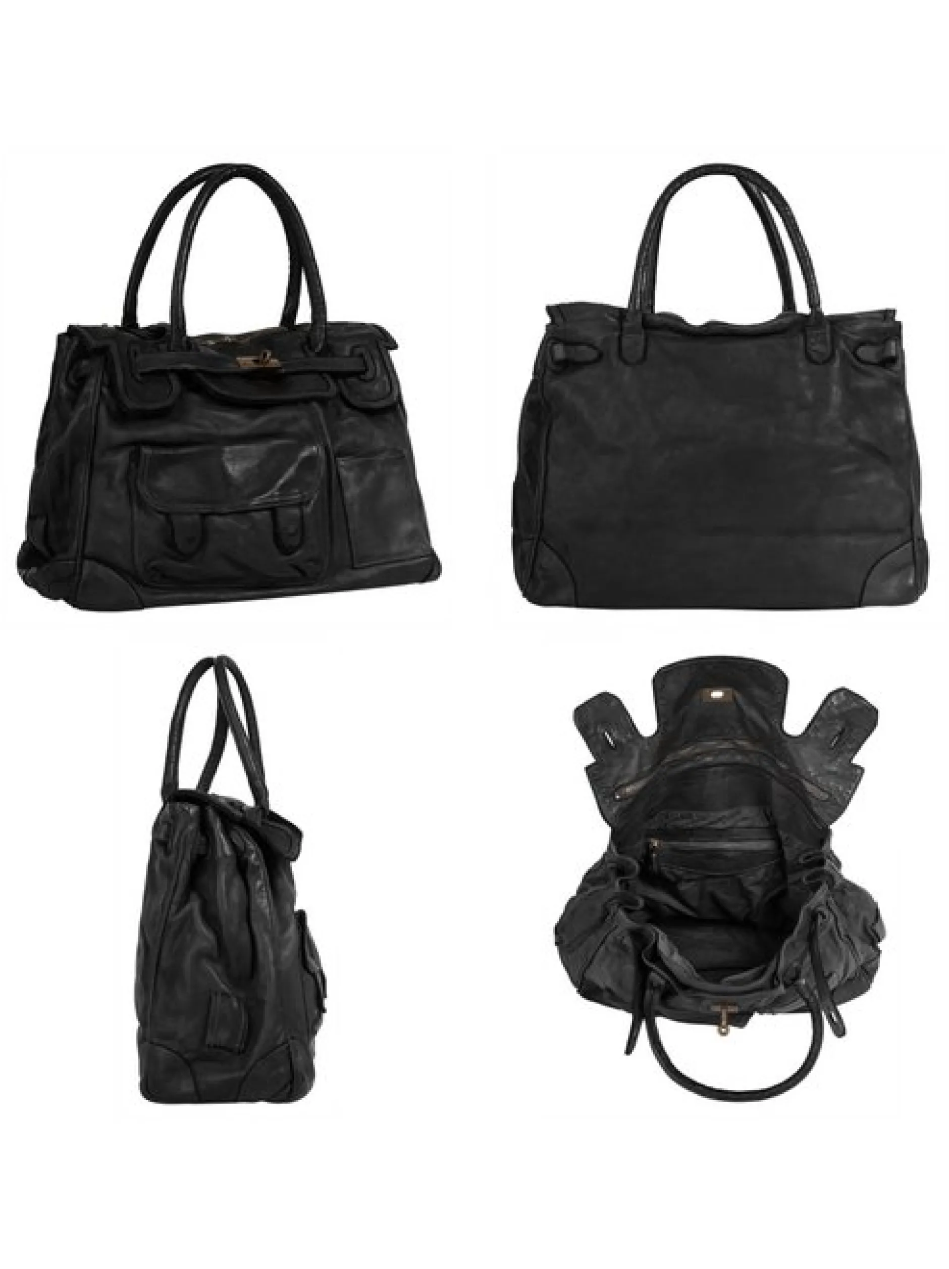Samantha Look Damen Shopper in schwarz