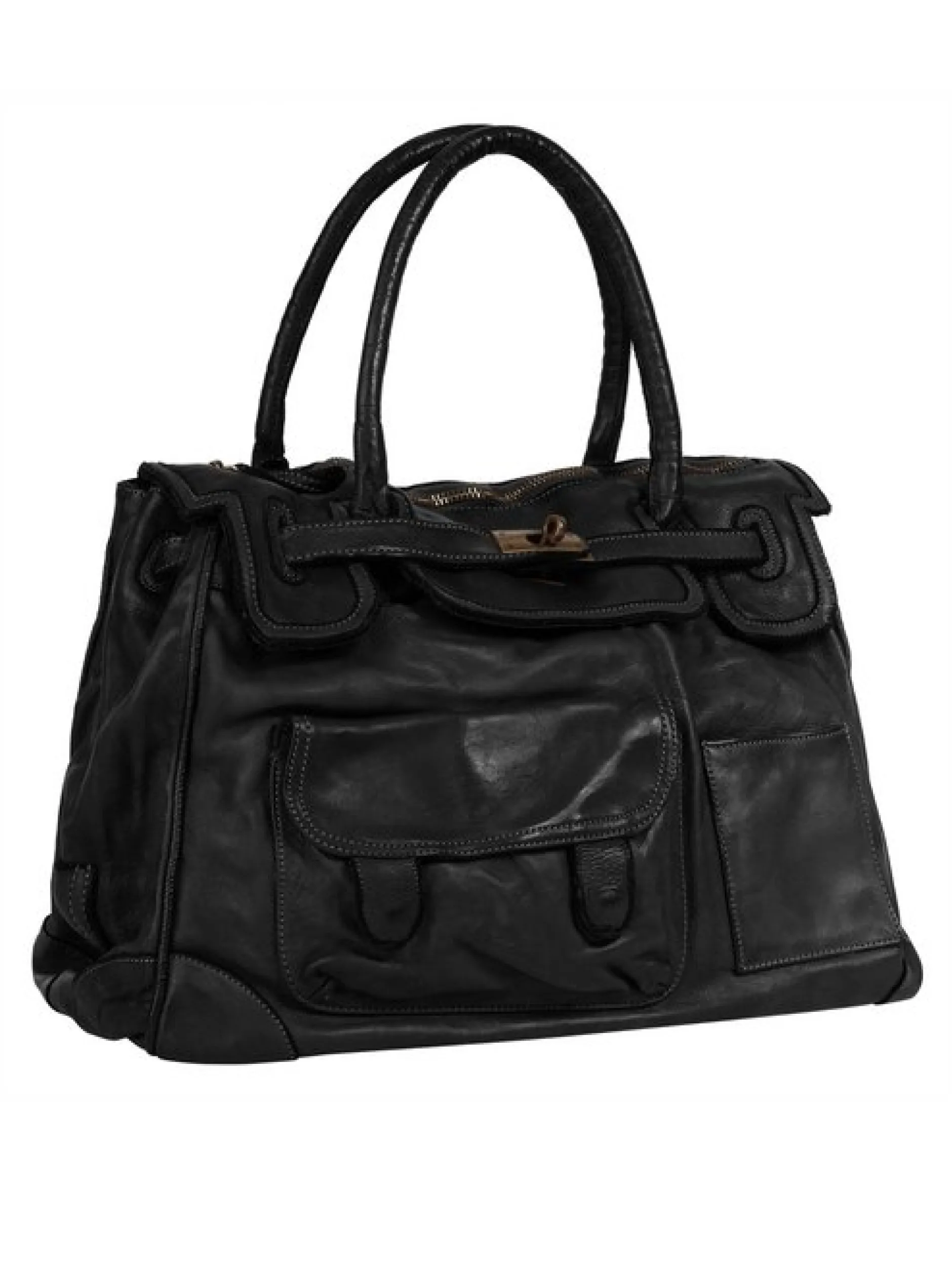 Samantha Look Damen Shopper in schwarz