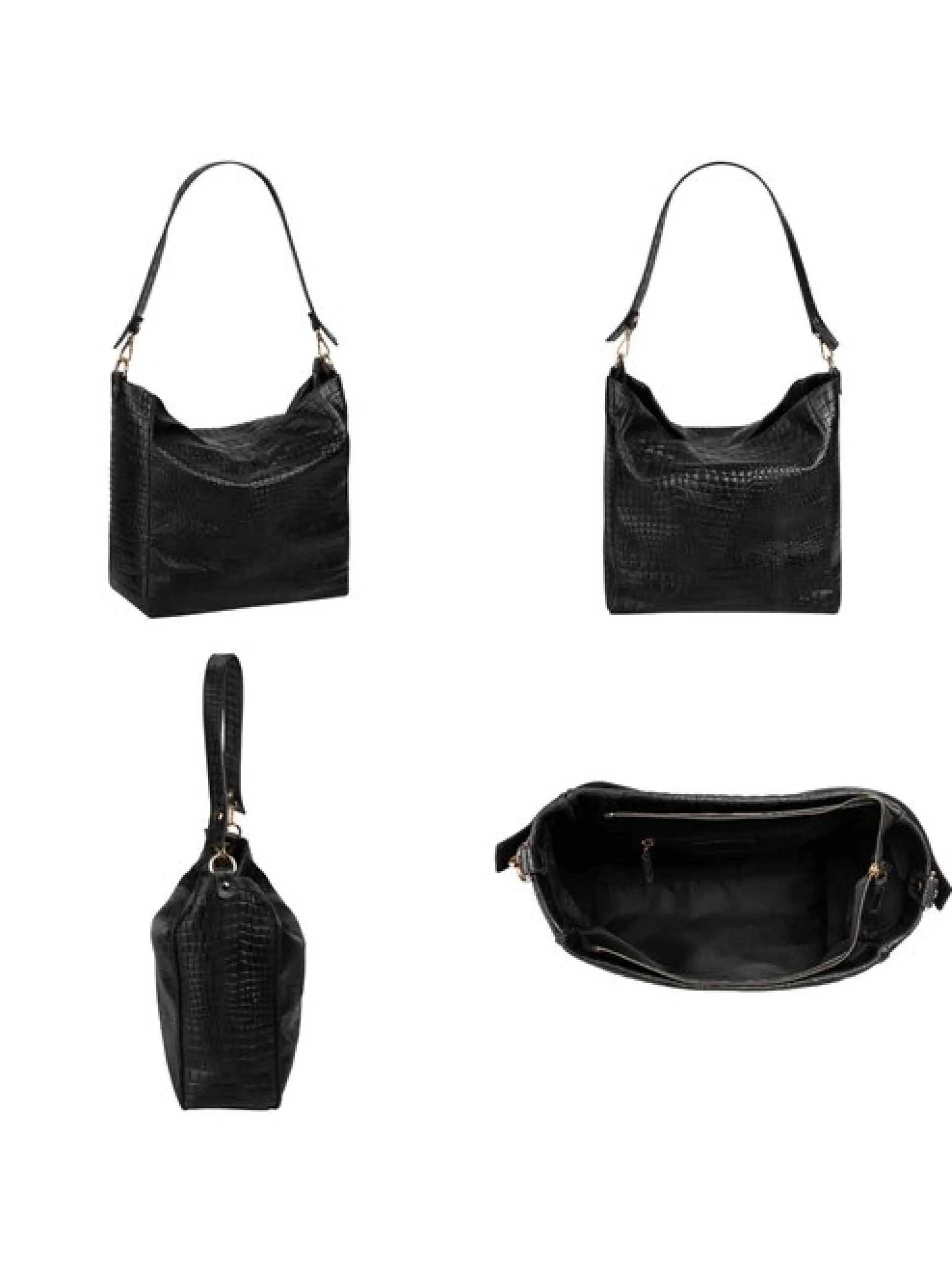 Samantha Look Damen Shopper in schwarz