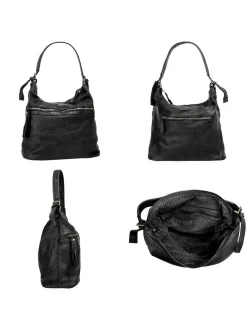 Samantha Look Damen Shopper in schwarz