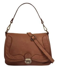 Samantha Look Damen Umhängetasche in cognac