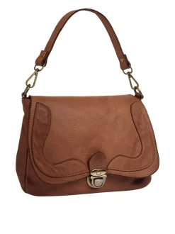 Samantha Look Damen Umhängetasche in cognac