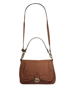 Samantha Look Damen Umhängetasche in cognac