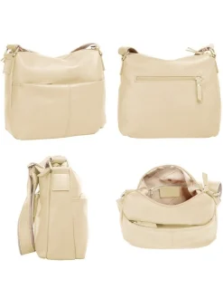 Samantha Look Damen Umhängetasche in beige