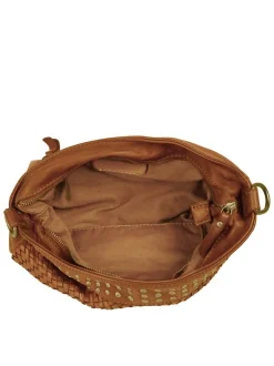 Samantha Look Damen Umhängetasche in cognac