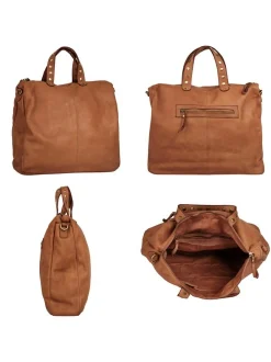 Samantha Look Damen Umhängetasche in cognac