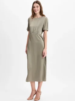 Samsøe Samsøe Damen Kleid - Salucindy in oliv