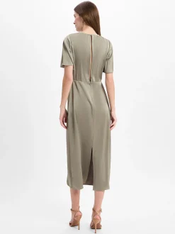 Samsøe Samsøe Damen Kleid - Salucindy in oliv