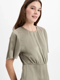 Samsøe Samsøe Damen Kleid - Salucindy in oliv
