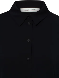 Samsøe Samsøe Damen Stretchbluse - Milly in marine