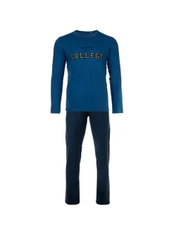 Sanetta Jungen Pyjama in blau