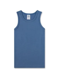 Sanetta Jungen Unterhemd 2er Pack in blau