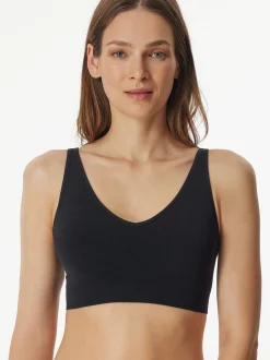 Schiesser Damen Bügelloser BH - Classic Seamless in schwarz