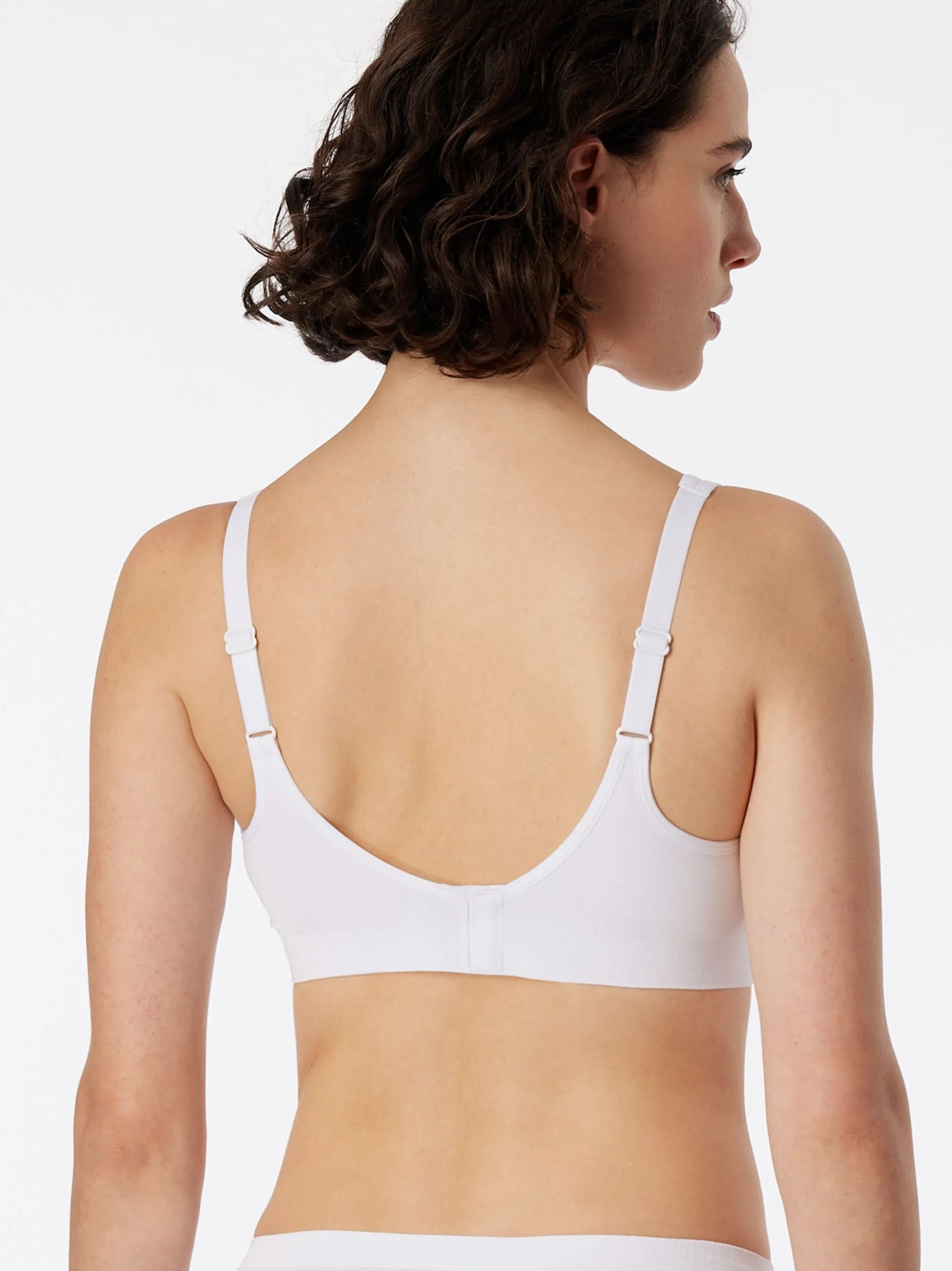 Schiesser Damen Bügelloser BH - Classic Seamless in weiß
