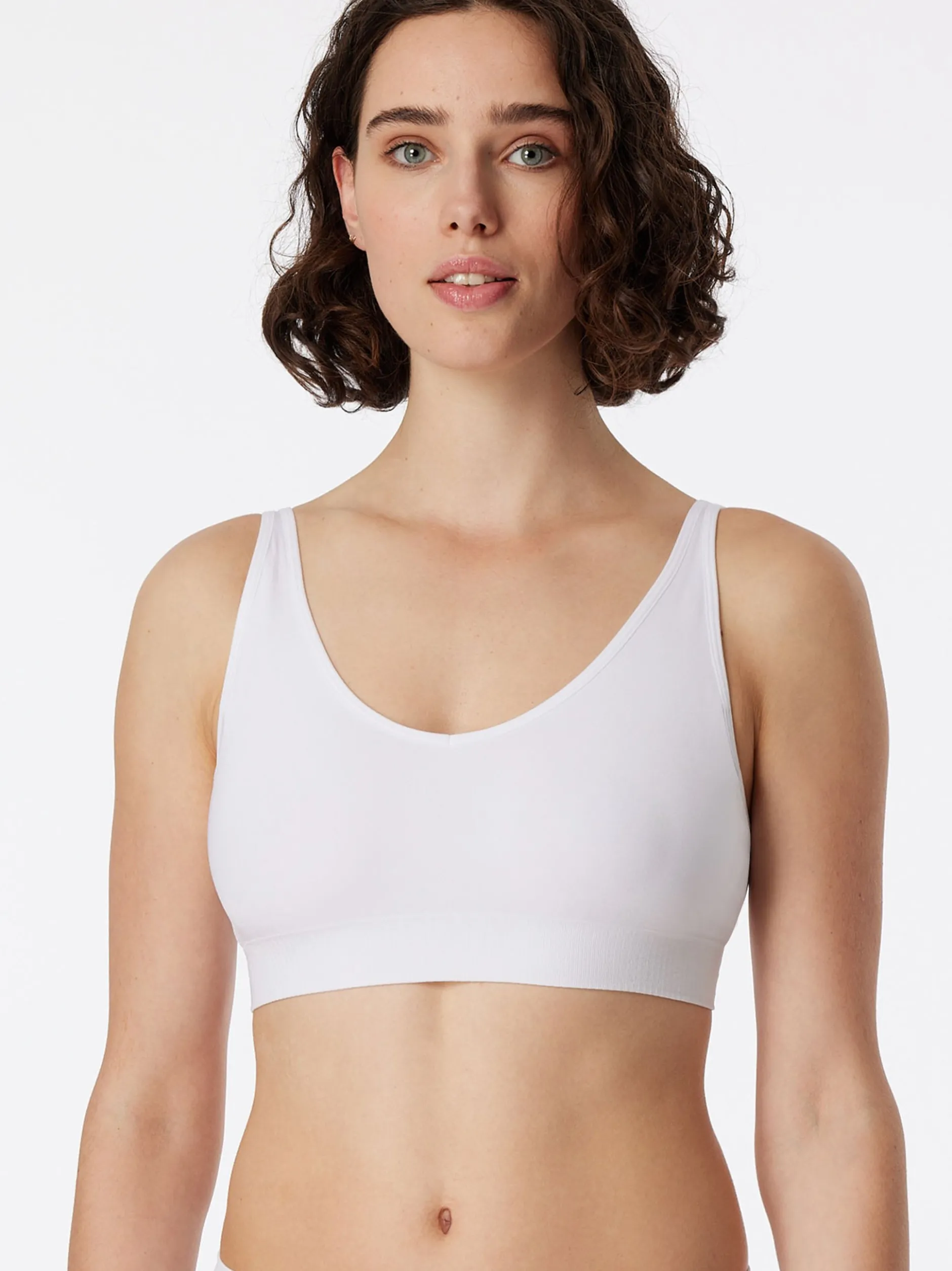 Schiesser Damen Bügelloser BH - Classic Seamless in weiß