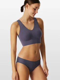 Schiesser Damen Bustier - Invisible Soft Lace in blau