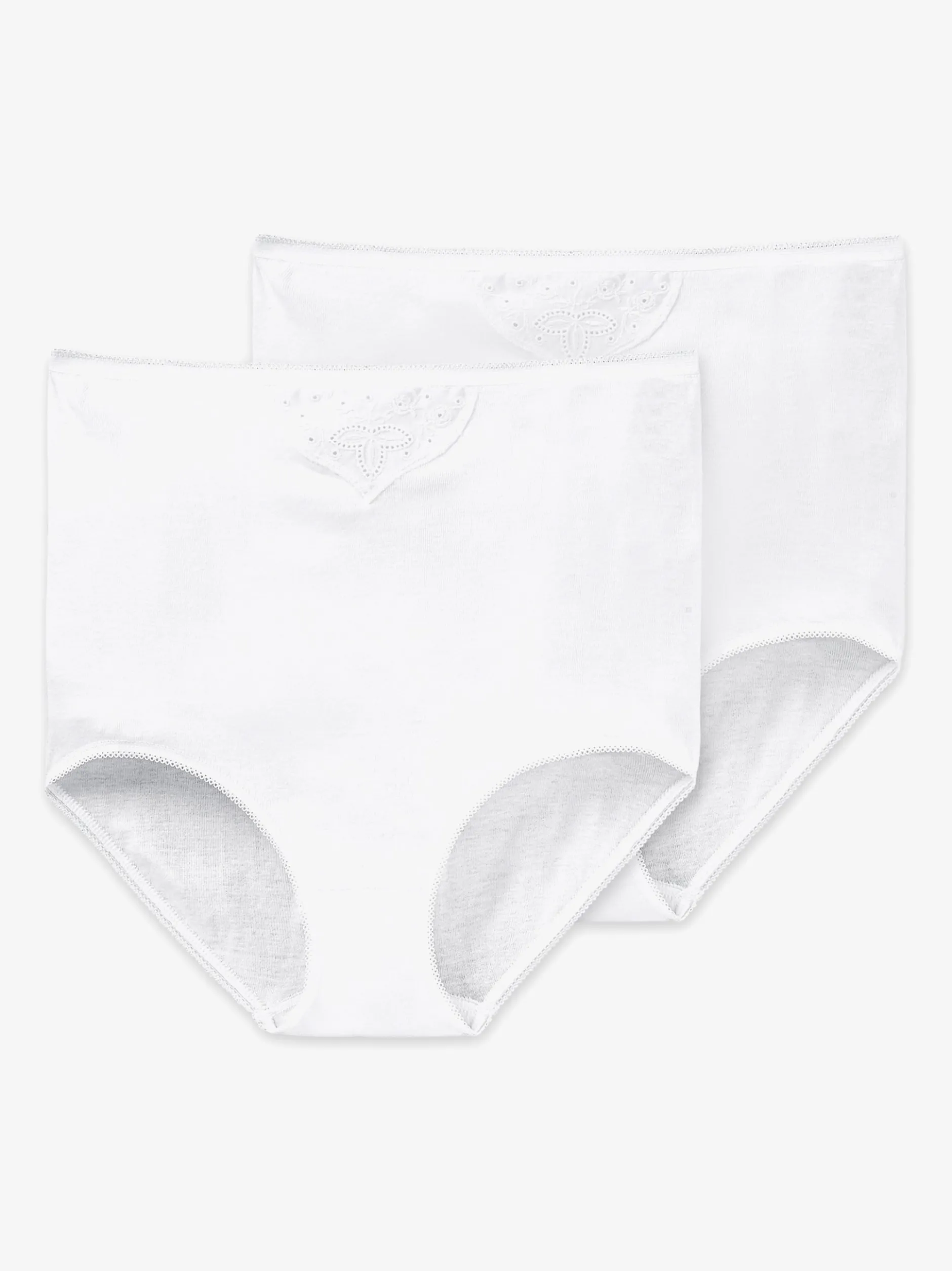 Schiesser Damen Hüftslips - 2er-Pack Cotton Essentials in weiß
