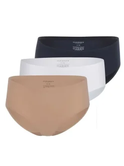 Schiesser Damen Panty - 3er Pack Invisible Soft in mehrfarbig