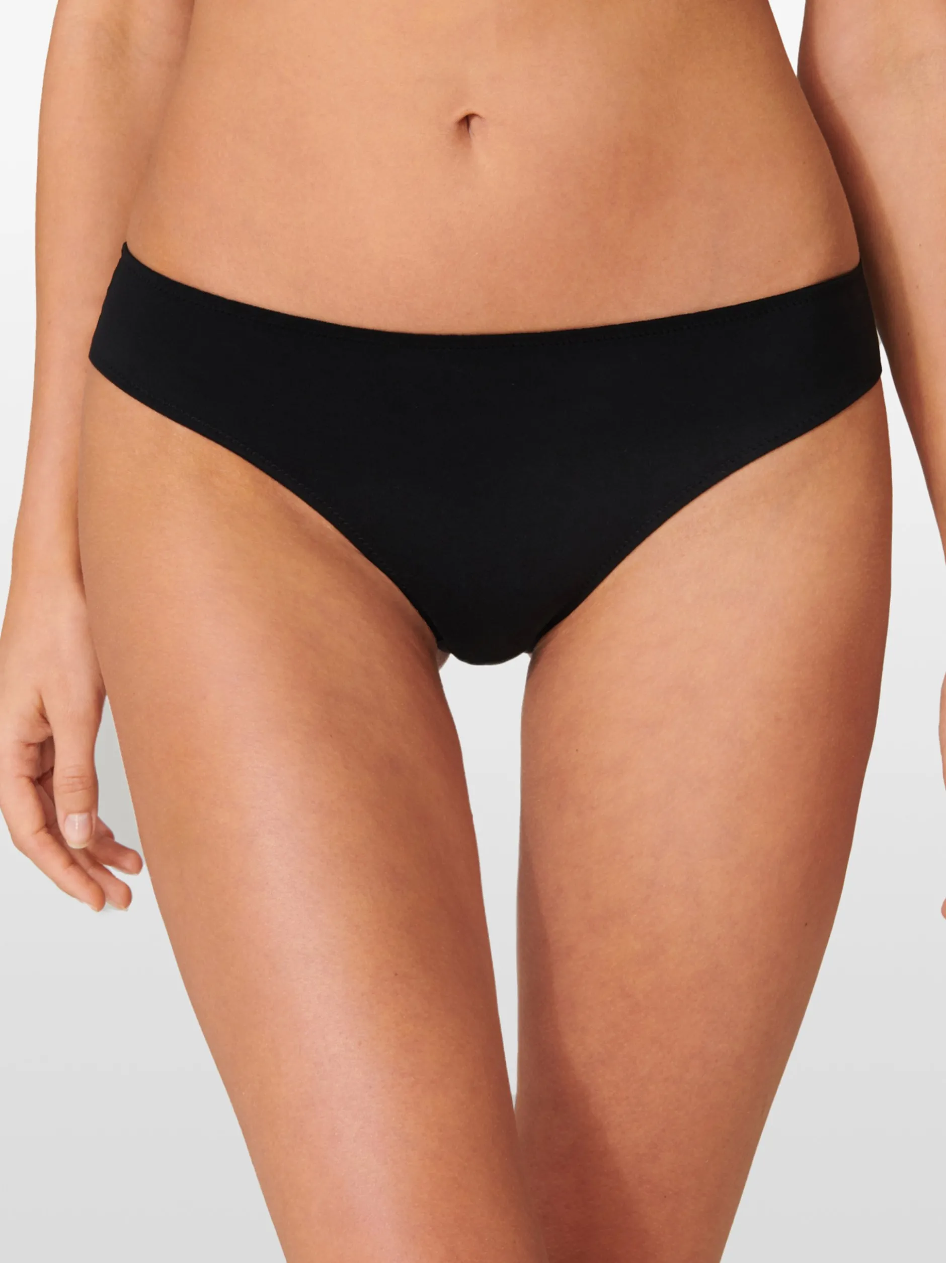Schiesser Damen Slip - Invisible Lace in schwarz