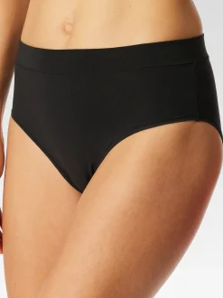 Schiesser Damen Slip - Unique Cotton in schwarz