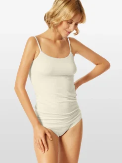 Schiesser Damen Spaghettitop - Uncover in weiß