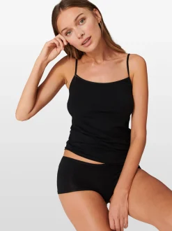 Schiesser Damen Spaghettitop - 95/5 in schwarz