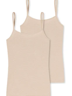 Schiesser Damen Spaghettitop - Modal Essentials in beige