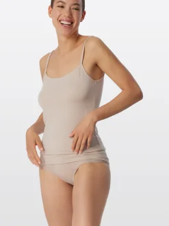Schiesser Damen Spaghettitop - Modal Essentials in beige