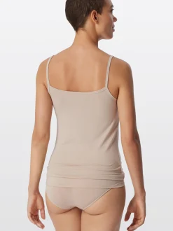 Schiesser Damen Spaghettitop - Modal Essentials in beige