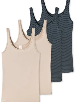 Schiesser Damen Spaghettitop - Modal Essentials in mehrfarbig