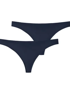 Schiesser Damen String - Invisible Lace in marine