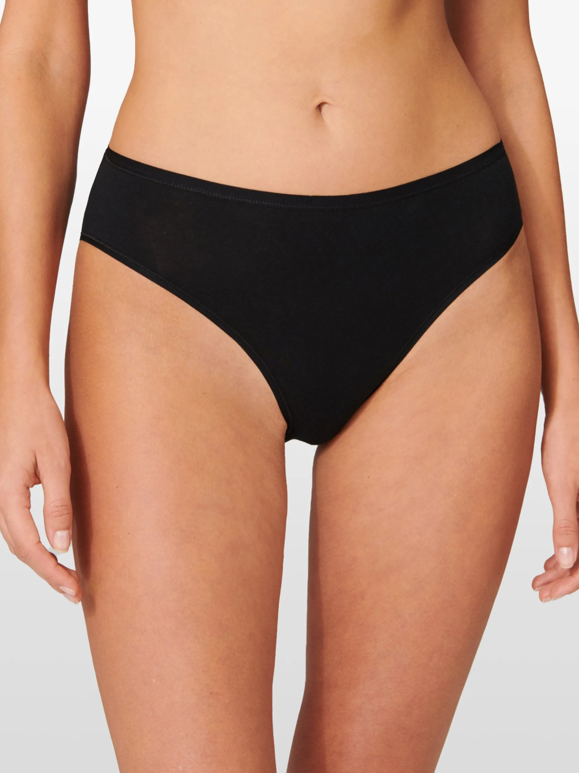 Schiesser Damen Tai-Slip - 95/5 in schwarz
