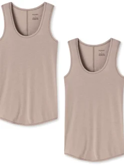 Schiesser Damen Tanktop - Personal Fit in weiß