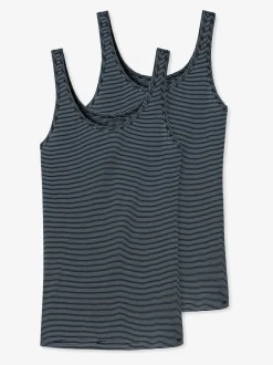 Schiesser Damen Trägertop (Tops) - 2er-Pack Modal Essentials in marine