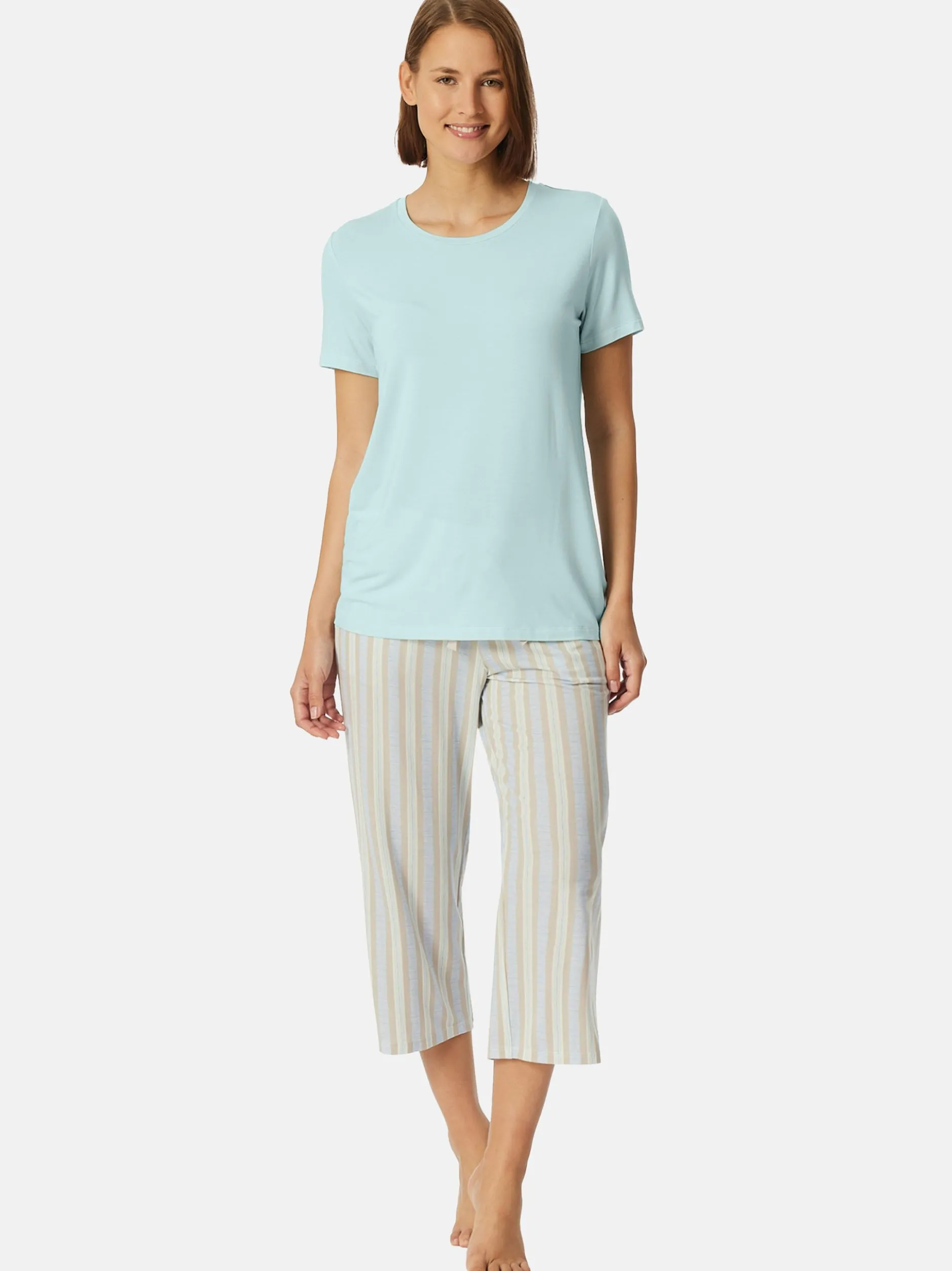 Schiesser Damen T-Shirt - Mix & Relax in mint