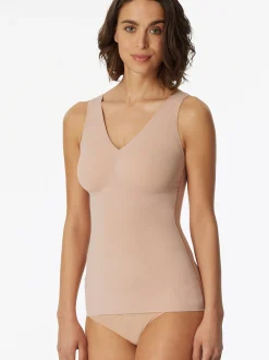 Schiesser Damen Unterhemd - Padded - Invisible Soft in beige