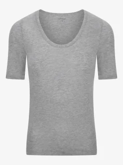 Schiesser Damen Unterziehshirt - Premium Warming in grau