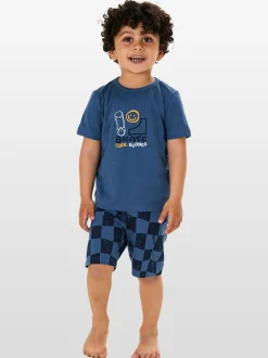 Schiesser Jungen Pyjama - Nightwear in blau