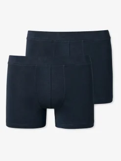 Schiesser Jungen Retroshorts - 2er-Pack Basic Kids in marine